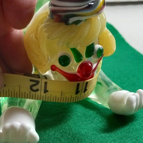 Murano Clown Art Glass Vintage Large Acrobatic Juggling Figurine Sommerso Techn - Picture 9 of 13